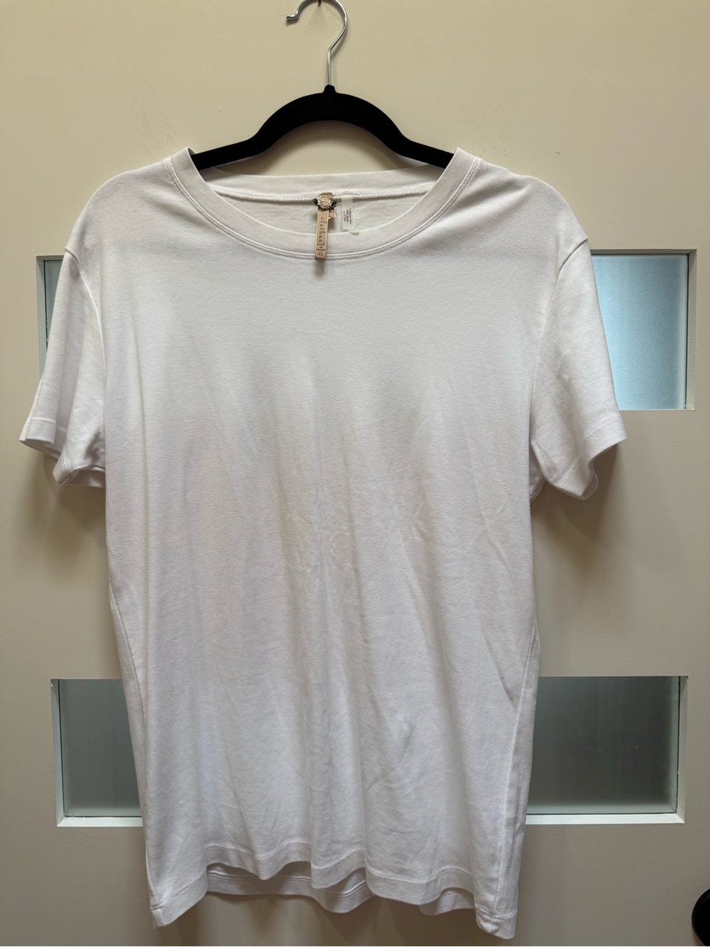 Classic Cotton Crew Neck Short Sleeve Tee - White- NWOT